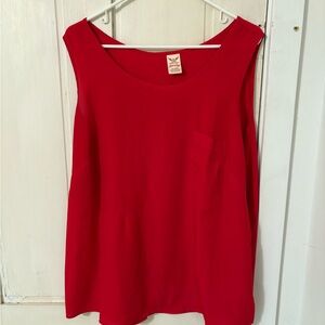 Faded Glory Vibrant Red Tank Top